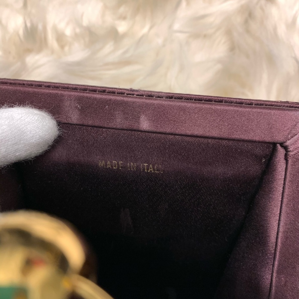 ❌SOLD❌Vintage Chanel Satin chain hand bag - Picture 8 of 10